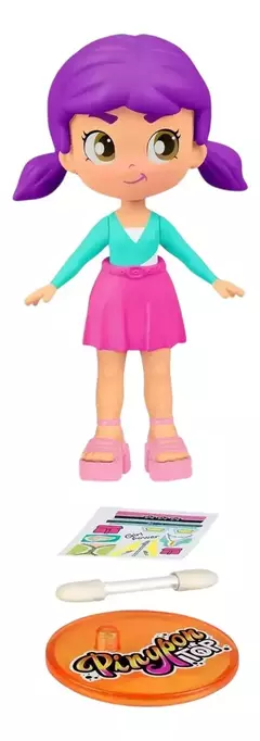 Pinypon 0000 TOP GIRLS Muñeca 11cm Blister Con Stickers - All4Toys