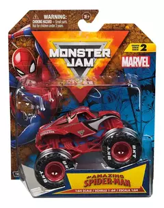 Monster JAM - Escala 1:64 Spiderman Heroe Marvel 58789