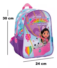 Mochila Escolar Wabro 11568 Gabby Dollhouse Espalda 12" Globo