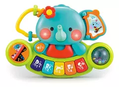 Hola Baby 65222 Elefante Musical 2 en 1 Luz y Musica - juguete bebé