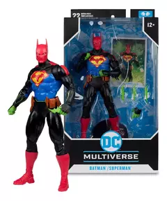 Muñeco Accion - MC Farlane 18cm DC 17215 Batman/Superman Fusion