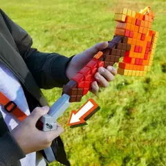 Pistola Lanza Dardos Nerf Minecraft Firebrand Hacha Hasbro 8954 - All4Toys