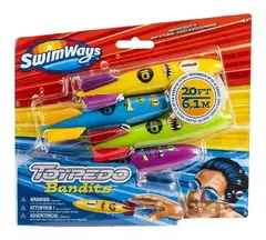Swinmways 88015 - Pack x4 Torpedos p/lanzar bajo el agua