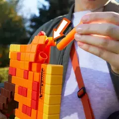 Pistola Lanza Dardos Nerf Minecraft Firebrand Hacha Hasbro 8954 - comprar online