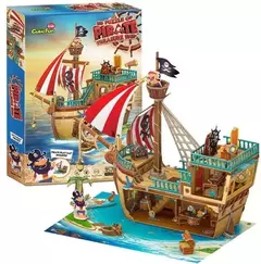 Cubic Fun Rompe 3D 67408 Barco Tesoro Kids 157Piezas