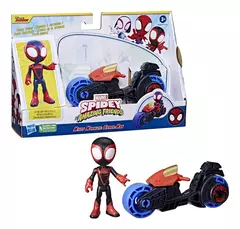 Spidey Hasbro 6777 Figura Articulada Moto 15cm + Personaje 10cm en internet