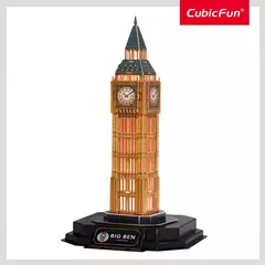 Cubic Fun Rompe 3D 67378 Big Ben Londres 32Piezas LED Night Edition - All4Toys
