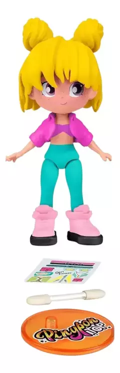 Imagen de Pinypon 0000 TOP GIRLS Muñeca 11cm Blister Con Stickers