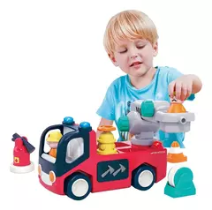 Hola Baby 65212 Playset Camion Bomberos Luz y Musica - Juguete bebé - All4Toys