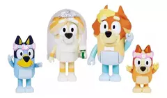 Bluey 13013 / 13051 / 17366 Set de 4 Figuras Familia y Amigos - All4Toys