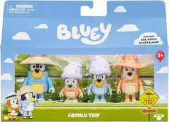 Bluey 13013 / 13051 / 17366 Set de 4 Figuras Familia y Amigos en internet