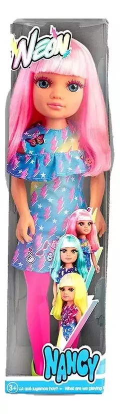 Nancy Muñeca 42cm Cabello de Neon - All4Toys