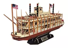 Imagen de Cubic Fun Rompe 3D 67394 Barco Buque de Vapor Mississippi 142 Piezas