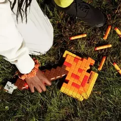 Pistola Lanza Dardos Nerf Minecraft Firebrand Hacha Hasbro 8954