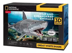 Cubic Fun Rompe 3D 67357 National Geographic Gran Tiburon Blanco 72 Pzas en internet