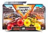 Monster JAM - Escala 1:64 Pack x2 - Zombie Vs Toro Amarillo