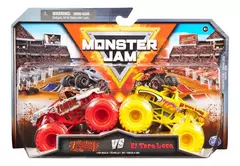 Monster JAM - Escala 1:64 Pack x2 - Zombie Vs Toro Amarillo