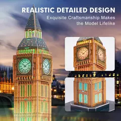 Cubic Fun Rompe 3D 67378 Big Ben Londres 32Piezas LED Night Edition - comprar online