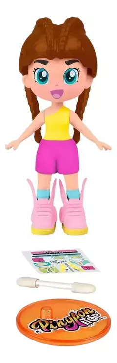 Pinypon 0000 TOP GIRLS Muñeca 11cm Blister Con Stickers
