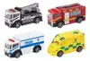 Autos Teamsterz 14065 - Camion Emergencia 12cm Bombero - Policia - Rescue - Grua Policia