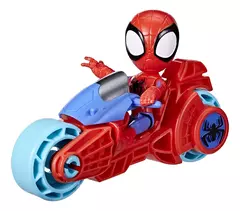 Spidey Hasbro 6777 Figura Articulada Moto 15cm + Personaje 10cm - All4Toys