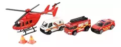 Autos Teamsterz 14025 - Equipo de Rescate 20cm- Bombero/ Ambulancia en internet