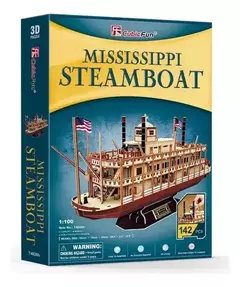 Cubic Fun Rompe 3D 67394 Barco Buque de Vapor Mississippi 142 Piezas en internet