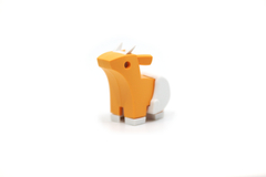 Animales de selva Halftoys Baby Playset 09cm Baby Impala + Cuna Muñeco encastre iman