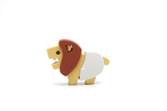 Animales de selva Halftoys Baby Playset 09cm Baby Leon + Cuna Muñeco encastre iman en internet