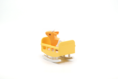 Animales de selva Halftoys Baby Playset 09cm Baby Impala + Cuna Muñeco encastre iman - All4Toys