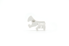 Imagen de Animales de selva Halftoys Baby Playset 09cm Baby Hipopotamo + Cuna Muñeco encastre iman
