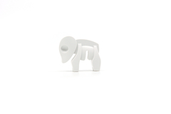 Imagen de Animales de selva Halftoys Baby Playset 09cm Baby Elefante + Cuna Muñeco encastre iman