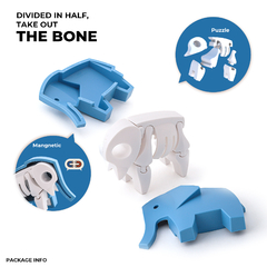 Halftoys Animal Playset 16cm Elefante + Diorama Muñeco encastre iman en internet