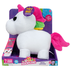 Adopt me! Roblox Peluche Neon Unicornio Con Luz