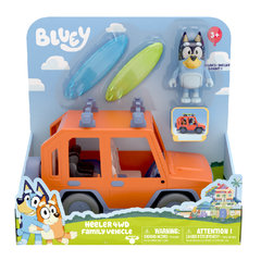 Bluey Camioneta Auto Heeler 4Wd + 1 Figura del Papá Original 13018