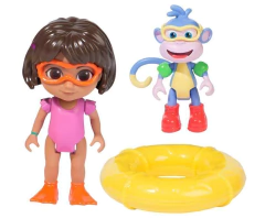 Dora la Exploradora 11900 Set Figuras Articuladas 10cm x2u