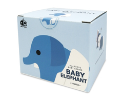 Animales de selva Halftoys Baby Playset 09cm Baby Elefante + Cuna Muñeco encastre iman
