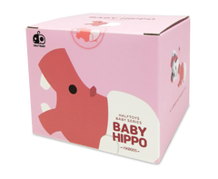 Animales de selva Halftoys Baby Playset 09cm Baby Hipopotamo + Cuna Muñeco encastre iman