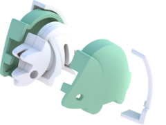 Halftoys Baby Playset 09cm Baby Triceratops+ Cuna Muñeco encastre iman - comprar online