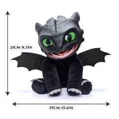 Puppetronic 59175 Real Fx How to Train your Dragon - Toothless Chimuelo 25cm - All4Toys