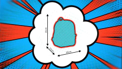 Imagen de Mochila 27146 Stitch Espalda 12" Hawai