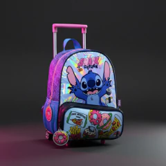 Mochila 27129 Stitch Carro 12" Snacks - comprar online