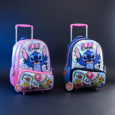 Mochila 27129 Stitch Carro 12" Snacks