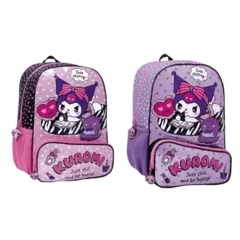 Mochila 74252 Kuromi Espalda 16" Chill