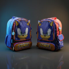 Mochila SO125 Sonic Espalda 16" Cara Sonic - comprar online