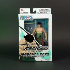 One Piece Figura Articulada 17cm 37052 - Roronoa Zoro three sword style - comprar online