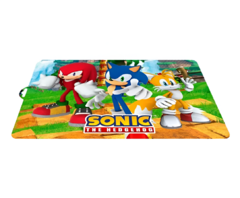 Mantel Individual Infantil Sonic Knuckles Tails 1357