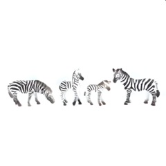 Animal World 997480 Playset 31cm - Pack x4 - Cebra Flia - comprar online