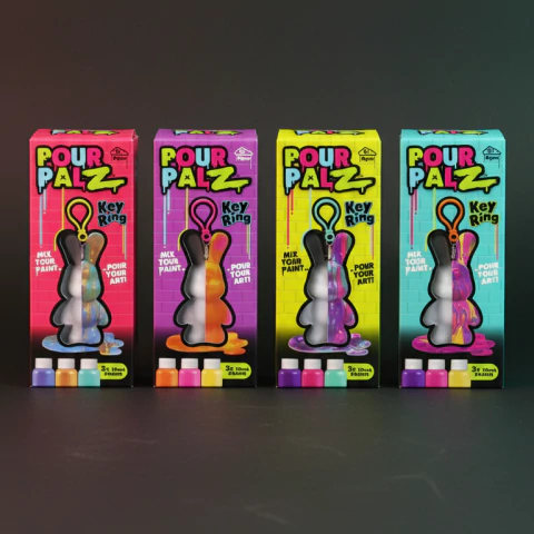 Pour Palz TMR009 Para Pintar C/Clip On Mini Conejos 8cm - comprar online