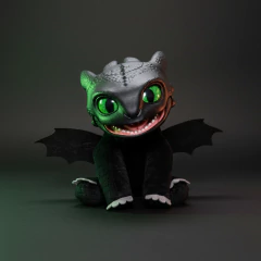 Puppetronic 59175 Real Fx How to Train your Dragon - Toothless Chimuelo 25cm en internet